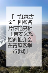 “红绿古金”四张名片惊艳亮相！吉安文旅招商推介会在青原区举行(图)
