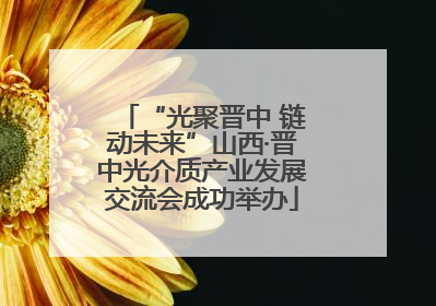 “光聚晋中 链动未来”山西·晋中光介质产业发展交流会成功举办