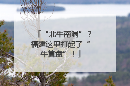 “北牛南调”？福建这里打起了“牛算盘”！