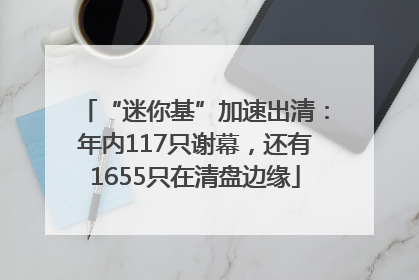 “迷你基”加速出清：年内117只谢幕，还有1655只在清盘边缘