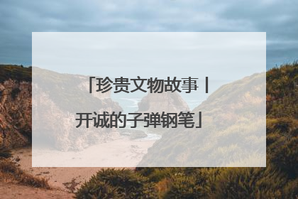 珍贵文物故事丨开诚的子弹钢笔