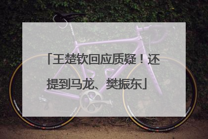 王楚钦回应质疑！还提到马龙、樊振东