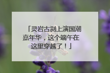 灵岩古刹上演国潮嘉年华，这个端午在这里穿越了！