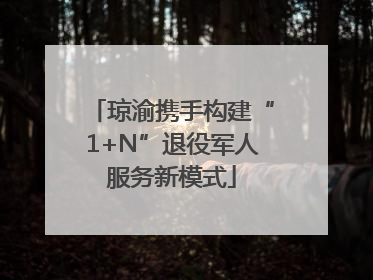 琼渝携手构建“1+N”退役军人服务新模式
