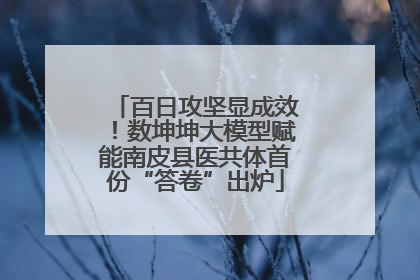 百日攻坚显成效！数坤坤大模型赋能南皮县医共体首份“答卷”出炉