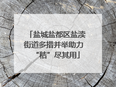 盐城盐都区盐渎街道多措并举助力“秸”尽其用