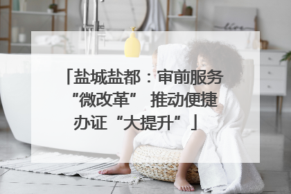 盐城盐都：审前服务“微改革” 推动便捷办证“大提升”