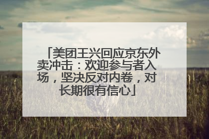 美团王兴回应京东外卖冲击：欢迎参与者入场，坚决反对内卷，对长期很有信心