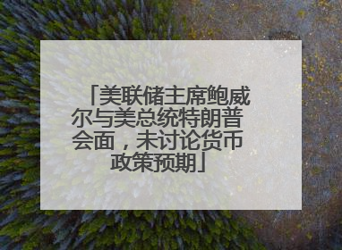 美联储主席鲍威尔与美总统特朗普会面，未讨论货币政策预期