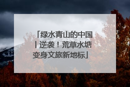 绿水青山的中国丨逆袭！荒草水塘变身文旅新地标