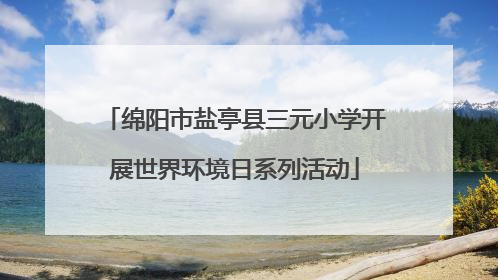 绵阳市盐亭县三元小学开展世界环境日系列活动