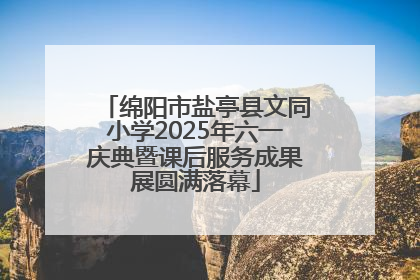 绵阳市盐亭县文同小学2025年六一庆典暨课后服务成果展圆满落幕