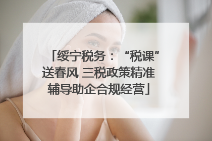 绥宁税务：“税课”送春风 三税政策精准辅导助企合规经营