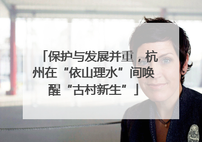 保护与发展并重，杭州在“依山理水”间唤醒“古村新生”
