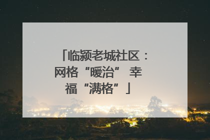 临颍老城社区：网格“暖治” 幸福“满格”