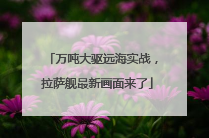 万吨大驱远海实战，拉萨舰最新画面来了