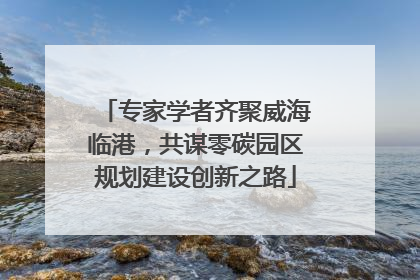 专家学者齐聚威海临港，共谋零碳园区规划建设创新之路