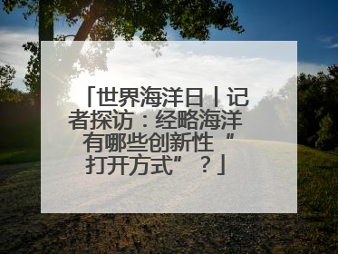 世界海洋日丨记者探访：经略海洋 有哪些创新性“打开方式”？