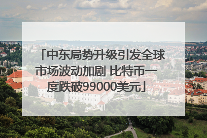 中东局势升级引发全球市场波动加剧 比特币一度跌破99000美元