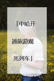 中哈开通旅游观光列车
