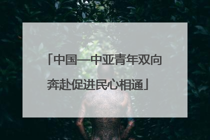 中国—中亚青年双向奔赴促进民心相通