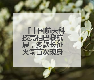 中国航天科技亮相巴黎航展，多款长征火箭首次现身国外航展