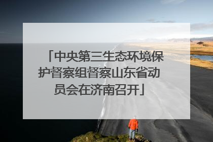 中央第三生态环境保护督察组督察山东省动员会在济南召开