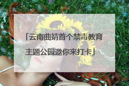 云南曲靖首个禁毒教育主题公园邀你来打卡