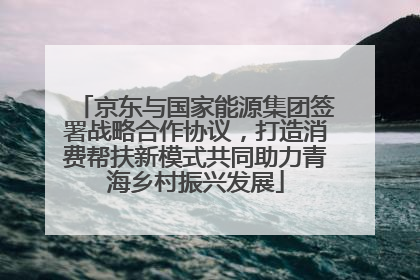 京东与国家能源集团签署战略合作协议，打造消费帮扶新模式共同助力青海乡村振兴发展
