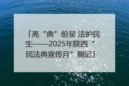 亮“典”纷呈 法护民生——2025年陕西“民法典宣传月”侧记