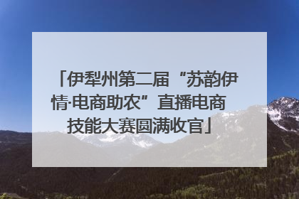 伊犁州第二届“苏韵伊情·电商助农”直播电商技能大赛圆满收官