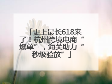 史上最长618来了！杭州跨境电商“爆单”，海关助力“秒级验放”