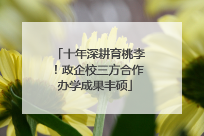 十年深耕育桃李！政企校三方合作办学成果丰硕