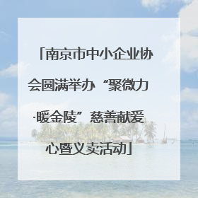 南京市中小企业协会圆满举办“聚微力·暖金陵”慈善献爱心暨义卖活动