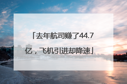 去年航司赚了44.7亿，飞机引进却降速