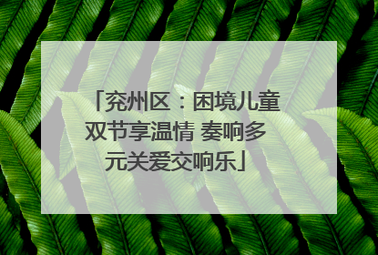 兖州区：困境儿童双节享温情 奏响多元关爱交响乐
