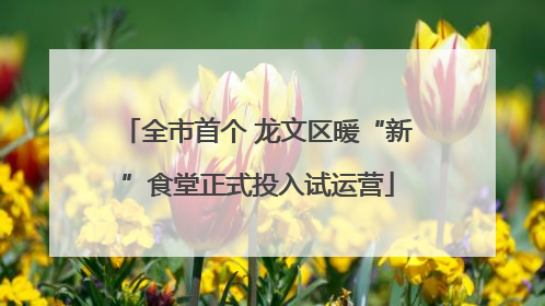 全市首个 龙文区暖“新”食堂正式投入试运营