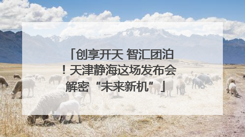 创享开天 智汇团泊！天津静海这场发布会解密“未来新机”