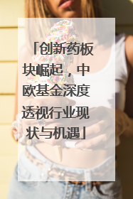 创新药板块崛起，中欧基金深度透视行业现状与机遇