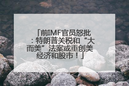 前IMF官员怒批：特朗普关税和“大而美”法案或重创美经济和股市！