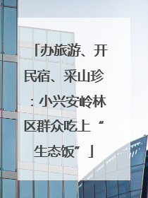 办旅游、开民宿、采山珍：小兴安岭林区群众吃上“生态饭”