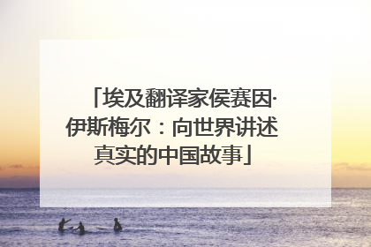 埃及翻译家侯赛因·伊斯梅尔：向世界讲述真实的中国故事