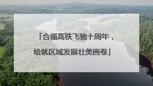 合福高铁飞驰十周年，绘就区域发展壮美画卷