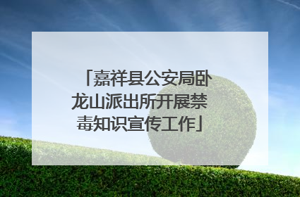 嘉祥县公安局卧龙山派出所开展禁毒知识宣传工作