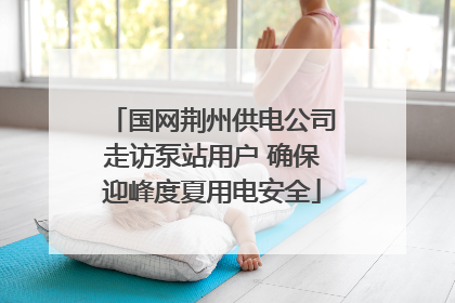 国网荆州供电公司走访泵站用户 确保迎峰度夏用电安全