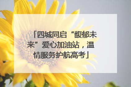 四城同启“馥郁未来”爱心加油站，温情服务护航高考