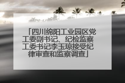 四川绵阳工业园区党工委副书记、纪检监察工委书记李玉琼接受纪律审查和监察调查
