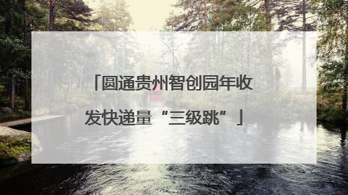 圆通贵州智创园年收发快递量“三级跳”