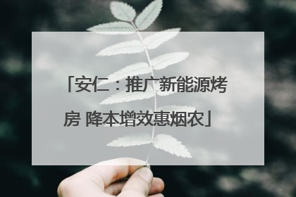 安仁：推广新能源烤房 降本增效惠烟农