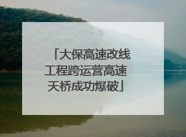 大保高速改线工程跨运营高速天桥成功爆破
